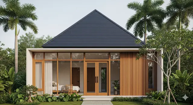 7. Rumah Atap Limas Minimalis