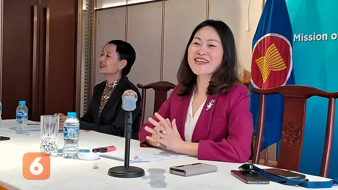 <p>Hou Yanqi, Dubes China untuk ASEAN di Jakarta. Dok: Tommy Kurnia/Liputan6.com</p>