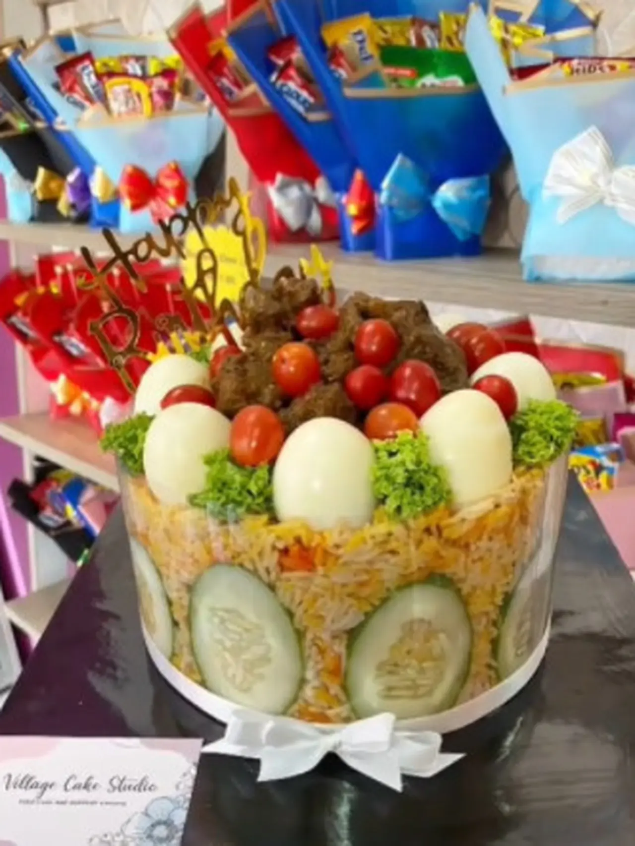 6 Potret Kue Ulang Tahun yang Terbuat dari Nasi Ini Kreatif - Hot