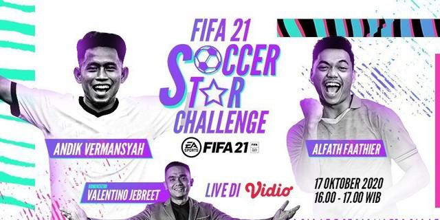 VIDEO: Melihat Kemenangan Alfath Faathier atas Andik Vermansah di FIFA 21 Soccer Star Challenge