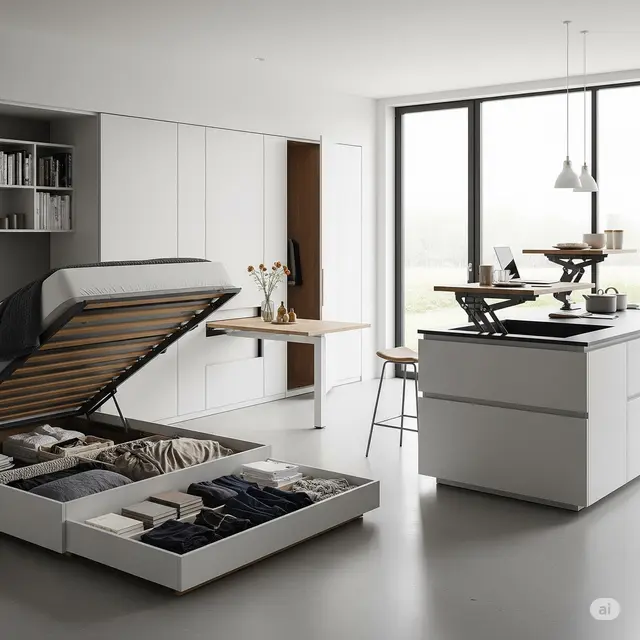 Rumah Minimalis dengan Smart Storage Solutions Terintegrasi