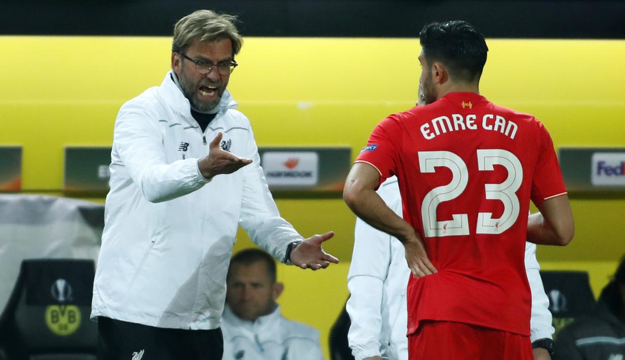 Sejak Jurgen Klopp menangani Liverpool, Emre Can menjadi pilihan utama di lini tengah Liverpool. Kesempatan bermain pun semakin banyak. Tak heran bila Liverpool bisa melaju ke final Liga Europa musim ini. (AFP/Odd Andersen)