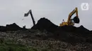 Suasana TPST Bantar Gebang saat Hari Sampah Nasional di Bekasi, Senin (21/2/2022). Pemprov DKI Jakarta menerima bantuan dari PT Bima Karya Prima berupa menyediakan 50 titik tempat sampah di sejumlah apartemen serta beberapa tempat umum yang ada di wilayah DKI Jakarta .(Liputan6.com/Johan Tallo)