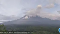 Penampakan Gunung Semeru secara visual dari PPGA Semeru (Istimewa)