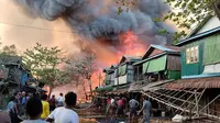 Desa Kyauk Ni Maw Dibom Serangan Udara Militer Myanmar, 40 Orang Tewas dan 500 Rumah Hancur
