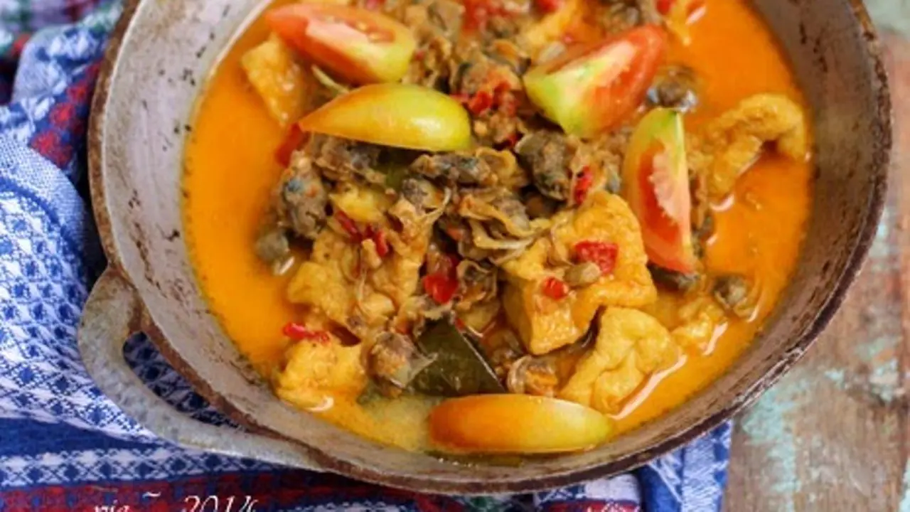 Menu Maksi: Sedapnya Tahu Kerang Masak Santan