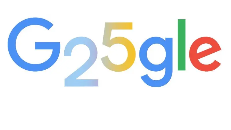 Google Doodle khusus ulang tahun ke-25 Google