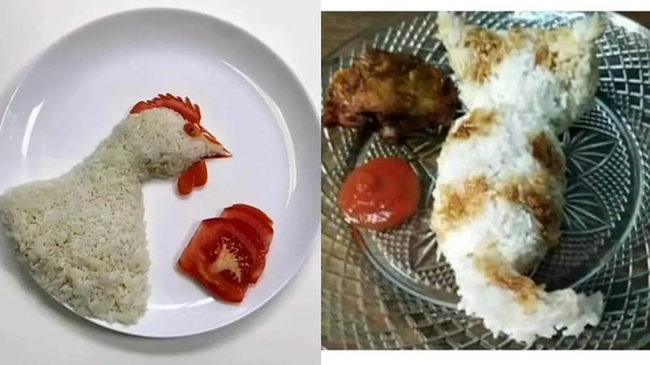 6 Nasi Bentuk yang Nyeleneh Ini Bikin Geleng Kepala, Kocak