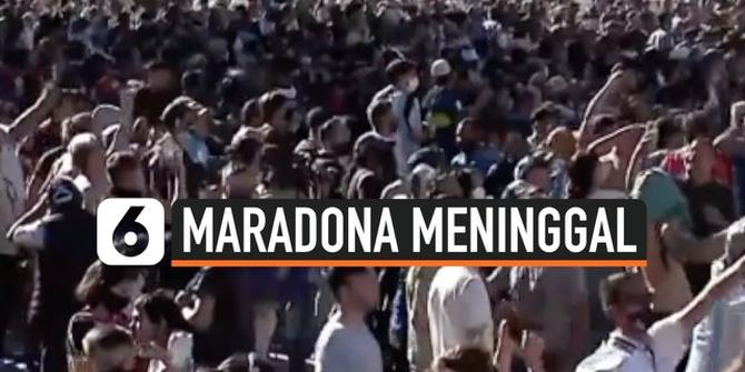 VIDEO: Lautan Manusia, Pasukan Bersenjata dan Pemakaman Maradona