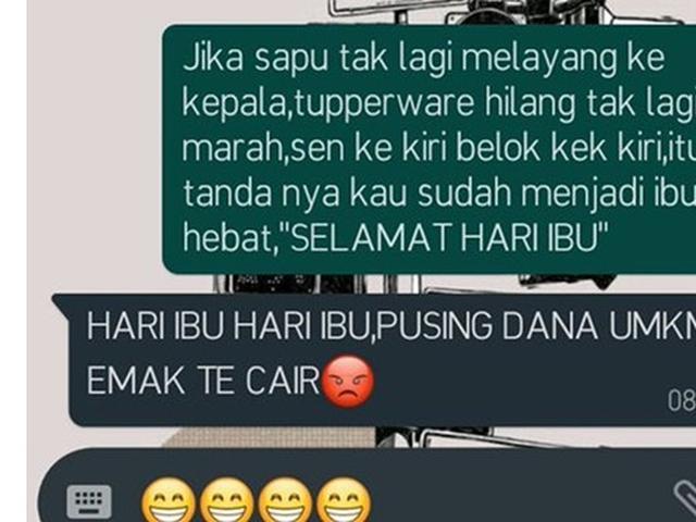6 Chat Anak Beri Ucapan Selamat Hari Ibu Ini Bikin Ngakak Hot Liputan6 Com Contohnya bisa bisnis online, membuat kerajinan tangan, atau menjadi. chat anak beri ucapan selamat hari ibu