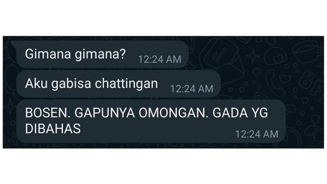 6 Chat Bilang Bosan Pacaran Karena Hubungan Terasa Biasa Saja Ini Bikin Kesal