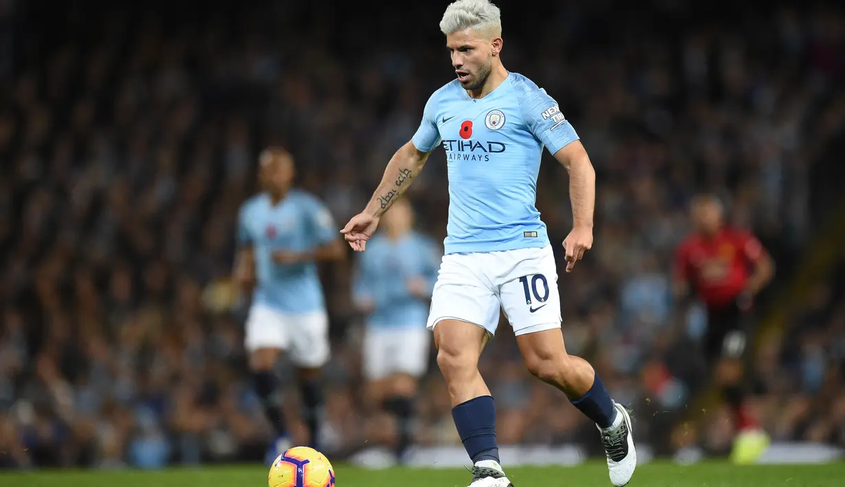 1. Sergio Agüero (Manchester City) - 8 gol dan 4 assist (AFP/Oli Scarff)
