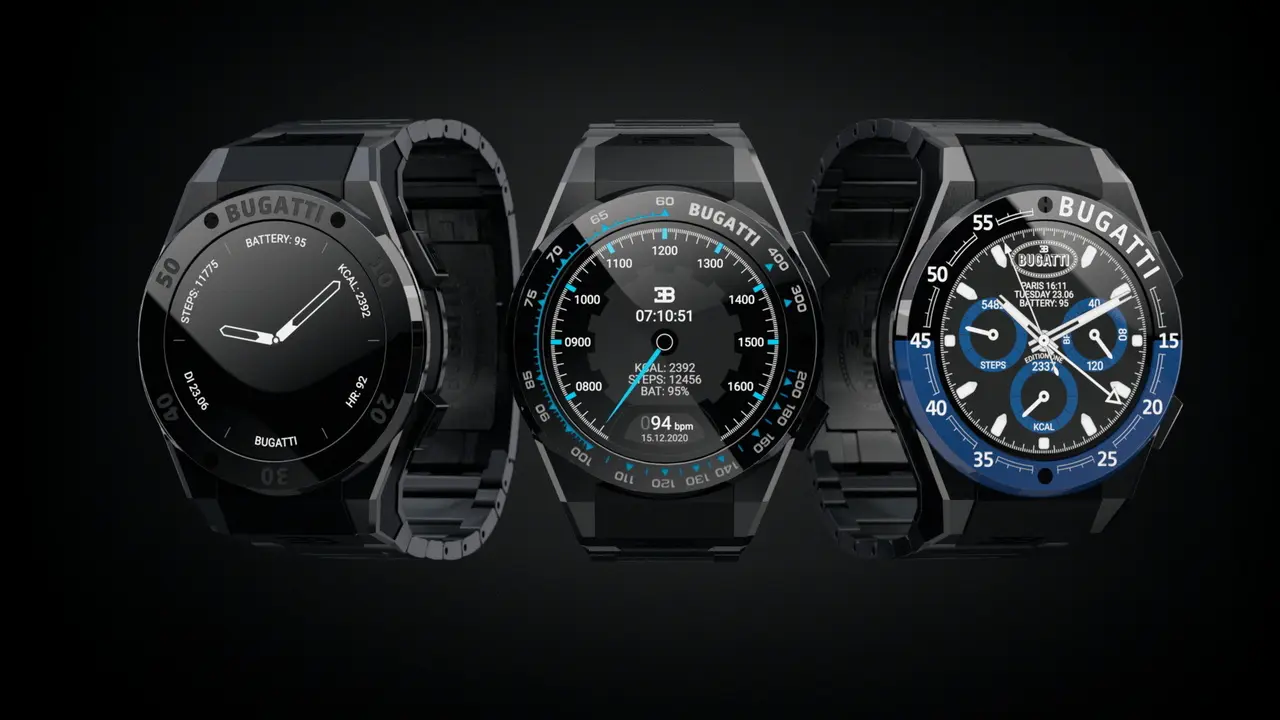 Jam tangan pintar Bugatti (Carscoops)