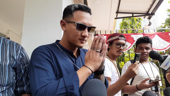 Putra Nunung Srimulat, Bagus Permadi, di Polda Metro Jaya, Sabtu (20/7/2019). (Merdeka.com/Hari Ariyanti)
