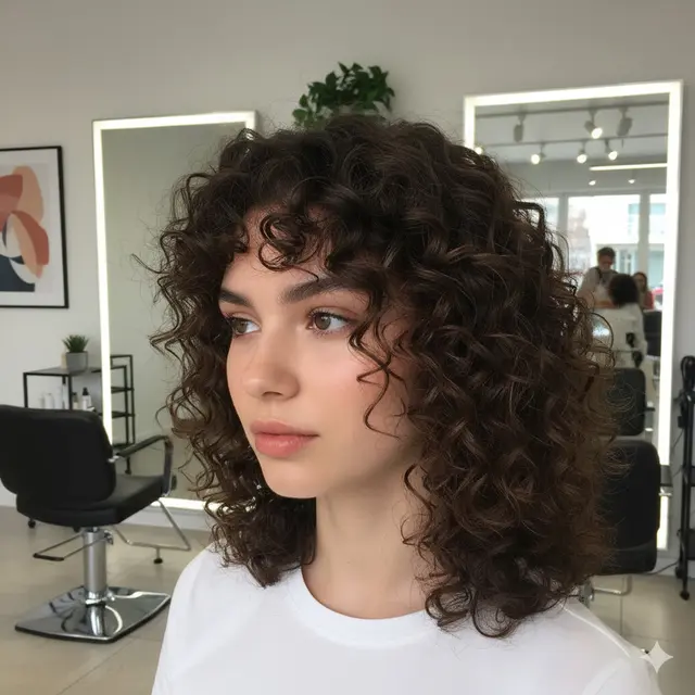 11 Gaya Rambut Keriting Medium Layer Tren Terbaru 2025, Tampil Fresh ...