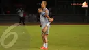 Arjen Robben dan Wesley Sneidjer terlihat begitu akrab dalam sesi latihan terbuka yang digelar di Stadion Gelora Bung Karno pada Kamis 6 Juni 2013 (Liputan6.com/ Helmi Fithriansyah.)