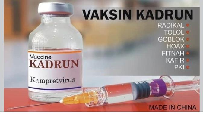 Cek Fakta Liputan6.com menelusuri klaim foto vaksin Kadrun