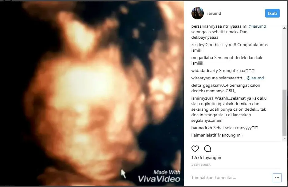 Ismi Arum, TNI berhijab itu kini tengah menunggu kelahiran anaknya. (Foto: Instagram)