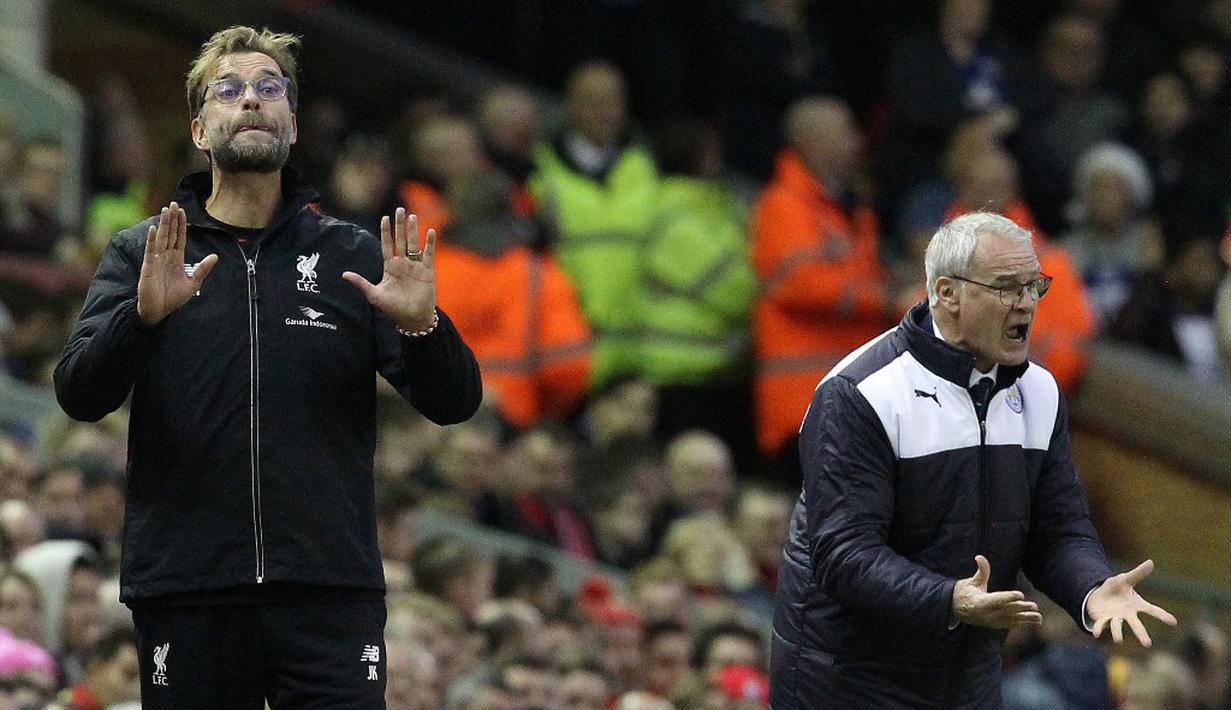 Claudio Ranieri mempersembahkan gelar juara Liga Inggris bagi Leicester City untuk pertama kalinya. (AFP/Lindsey Parnaby)