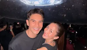 Ririn Dwi Ariyanti dan Jonathan Frizzy Nonton Bareng Konser Kanye West di GBK