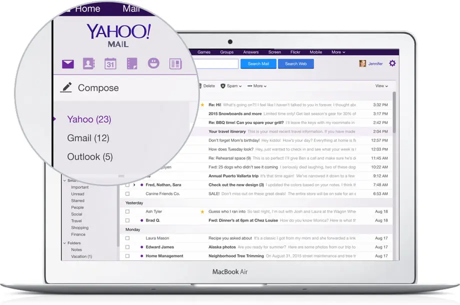 Ilustrasi Email Yahoo (Sumber: Yahoo)