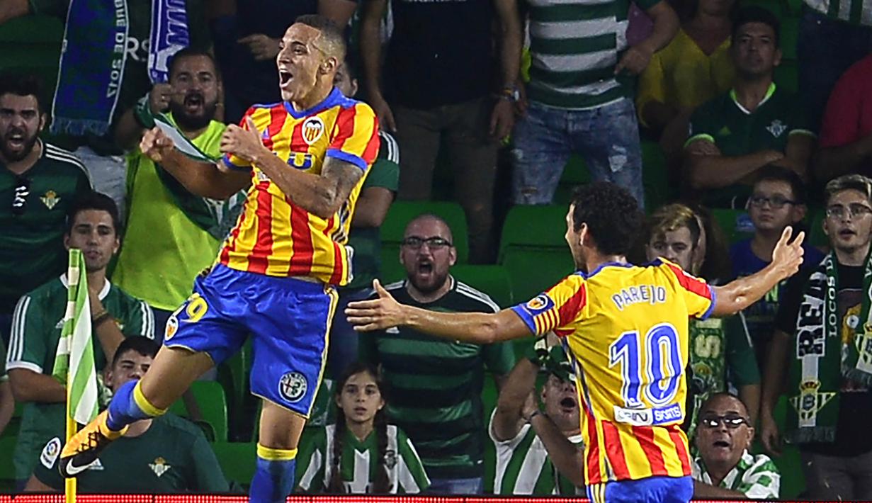 7.  Rodrigo Moreno (Valencia) - 4 Gol. (AFP/Cristina Quicler)