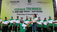 Bakti Lingkungan Djarum Foundation melaporkan sebanyak 41.758 pohon trembesi telah tertanam di sepanjang jalur pantura Merak - Banyuwangi.