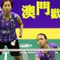 Ganda putri Indonesia Della Destiara Haris/Rosyita Eka Putri Sari melaju ke perempat final Macau Open Grand Prix Gold 2015, Kamis (26/11/2015). (Liputan6.com/Humas PP PBSI)