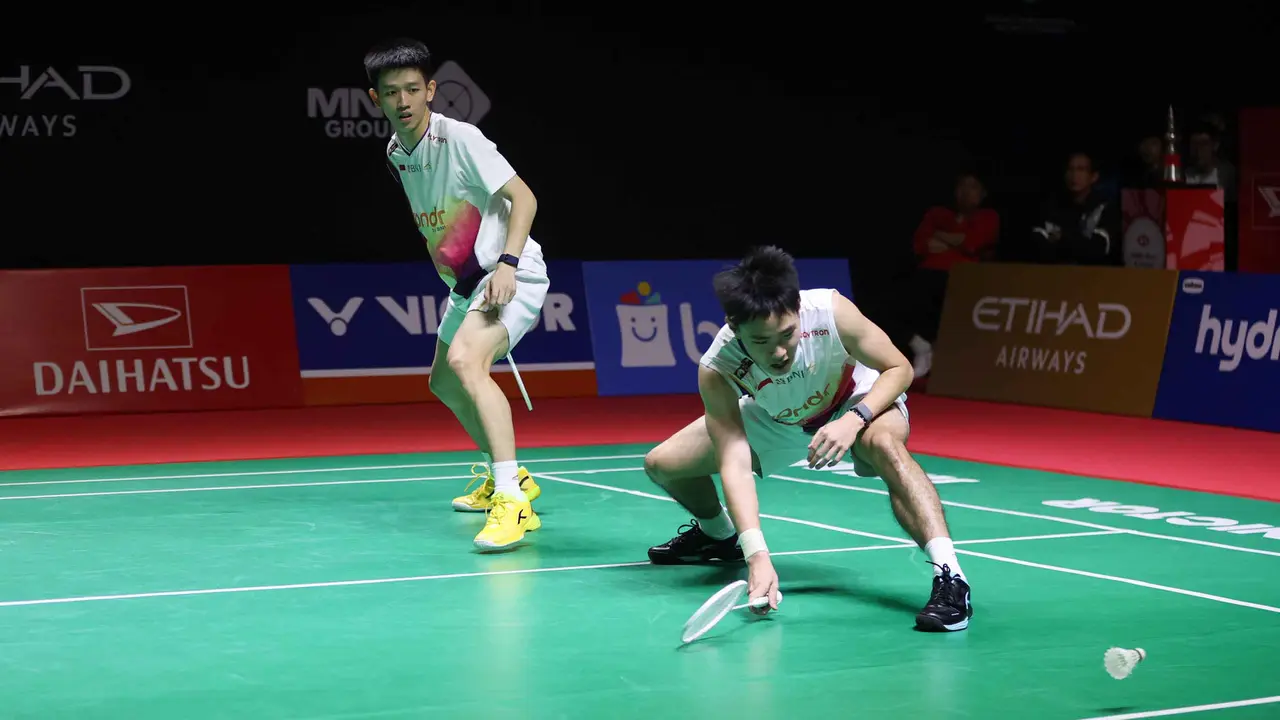 Kalahkan Sabar/Reza, Raymond Indra/Nikolaus Joaquin ke Final Indonesia Masters 2026