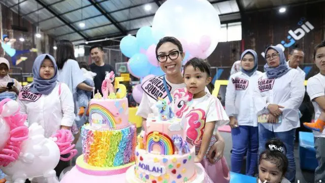 Tema ultah Aqilah My Little Pony dan ala Girl Squad © KapanLagi.com®/Bayu Herdianto