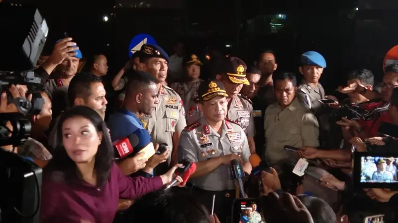 Kapolri Jenderal Polisi Tito Karnavian di Mako Brimob Kelapa Dua Depok, Jawa Barat