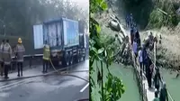Truk Muatan Gas di Purbaleunyi Terbakar hingga Jembatan Asa SCTV
