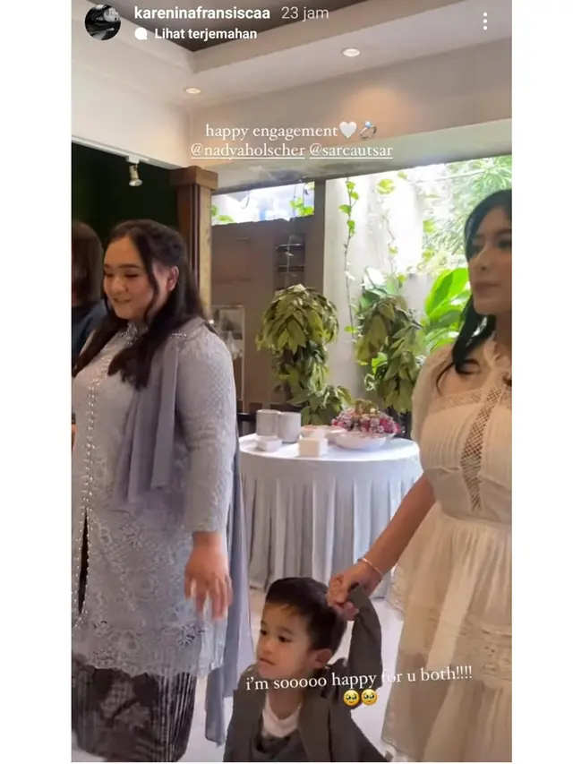 6 Momen Pertunangan Nadya Adik Nathalie Holscher, Berlangsung Intimate