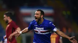 1. Fabio Quagliarella (Sampdoria) - 22 gol dan 8 assist (AFP/Marco Bertorello)