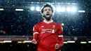 1. Mohamed Salah (Liverpool) - Penyerang sayap kanan. (AFP/Lindsey Parnaby)