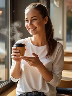 Cara Pegang Paper Cup Kopi (Ilustrasi AI)