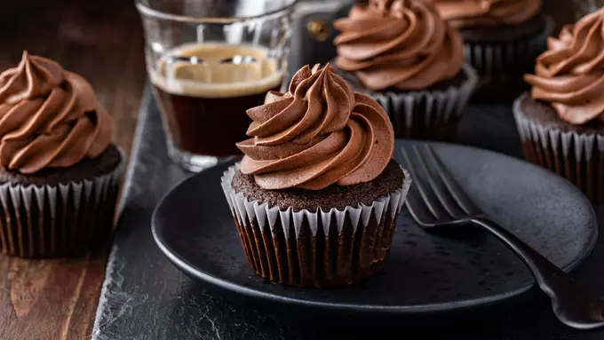 muffin cupcake kopi cokelat