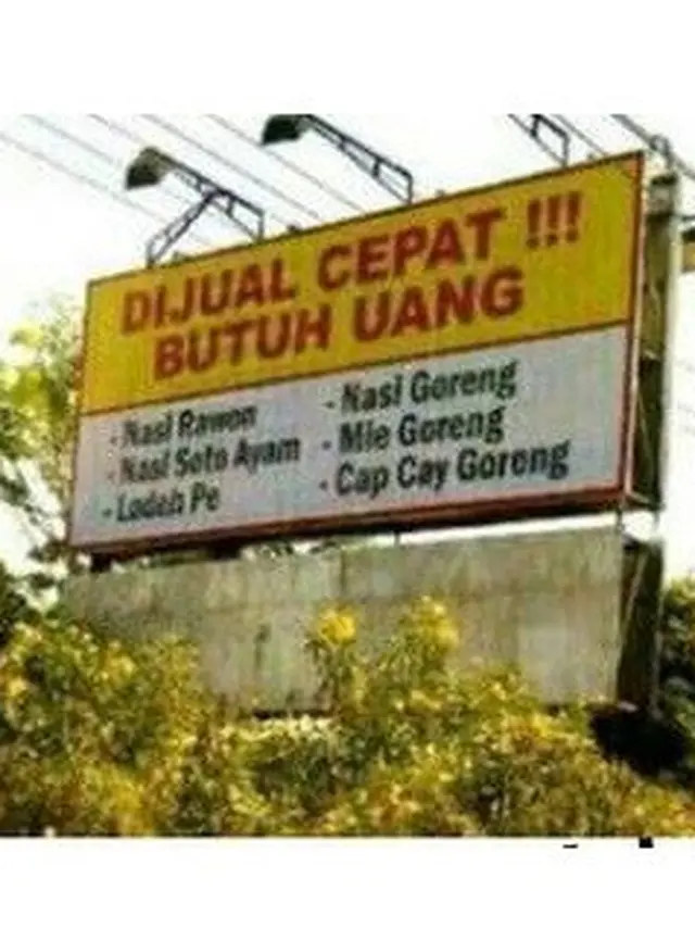 6 Baliho Ini Nyeleneh Banget, Bikin Tepuk Jidat