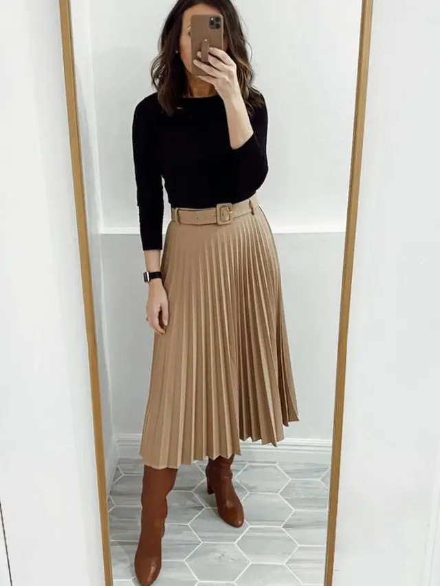 Rok pleats mocha