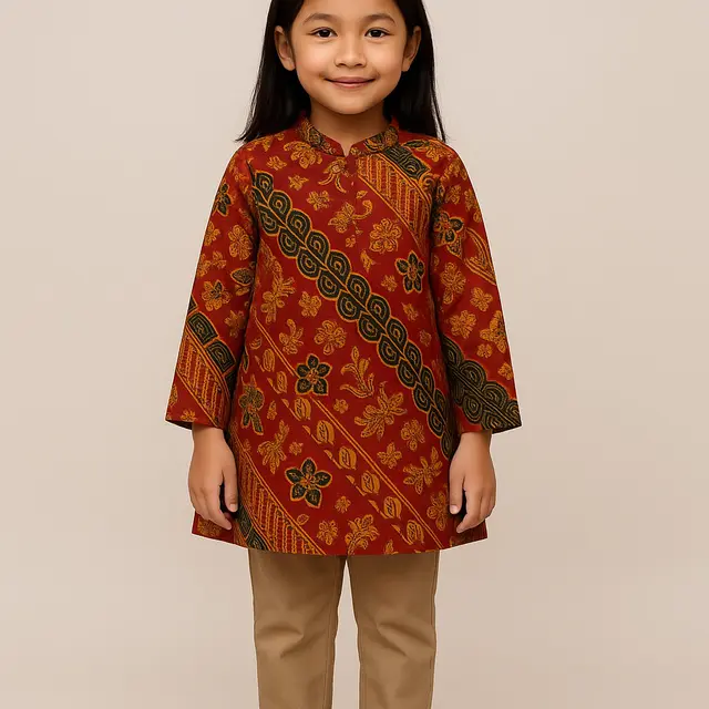 Model Tunik Anak SD (Image by ChatGPT)