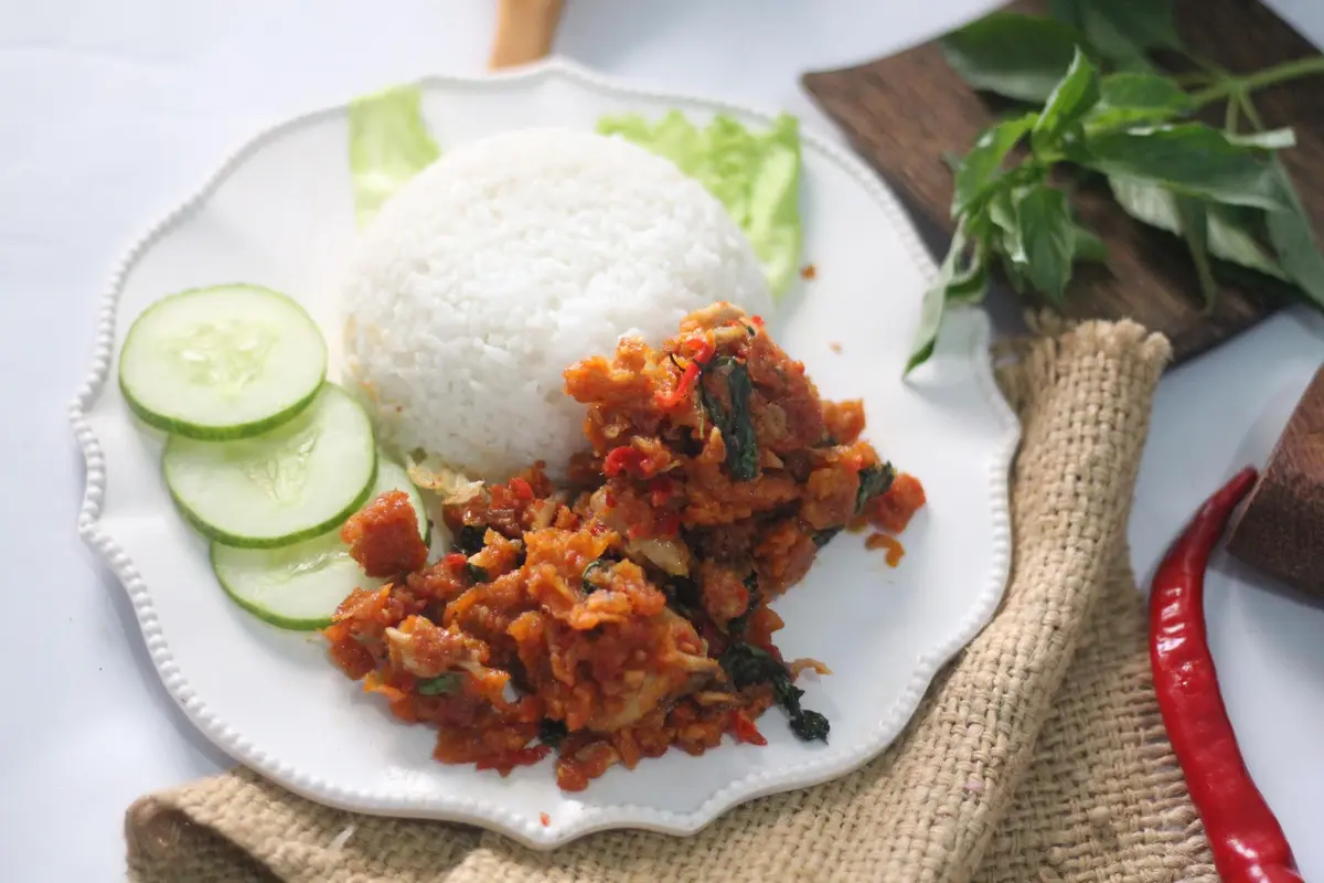 ayam geprek pedas