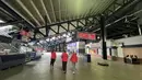 Jalur sirkulasi Gillette Stadium, Foxborough, Boston, AS, yang luas dilengkapi berbagai fasilitas penunjang, seperti area makanan dan minuman, petunjuk arah menuju tribun, serta akses yang memudahkan pergerakan puluhan ribu suporter selama penyelenggaraan pertandingan (KLY Sports/Hery Kurniawan/Adv/Powerade)