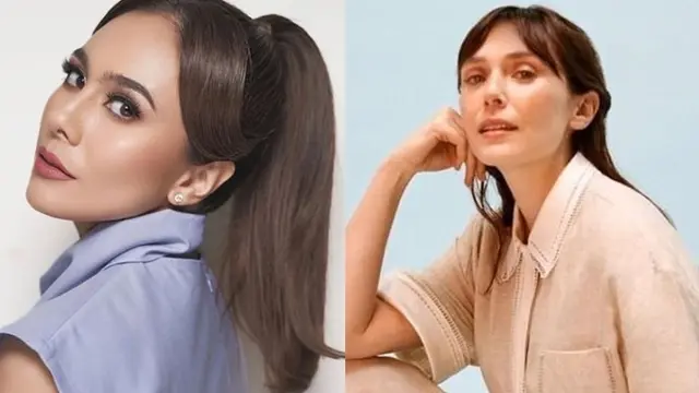 6 Bukti Wulan Guritno Mirip Elizabeth Olsen, Bak Saudara Kembar