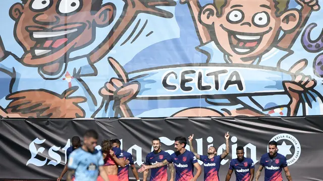 Foto: Tundukkan Celta Vigo, Atletico Madrid Tempel Real Madrid di Puncak Klasemen Liga Spanyol