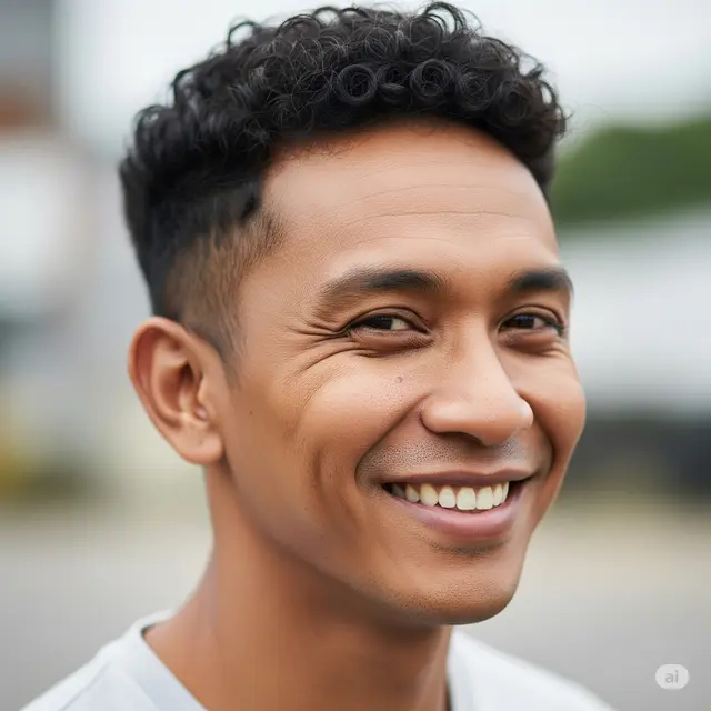 Model Rambut Pria Fade Low (Foto: Gemini)