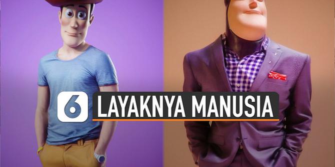 VIDEO: Begini Jadinya Kalau Tokoh Kartun Punya Tubuh Layaknya Manusia