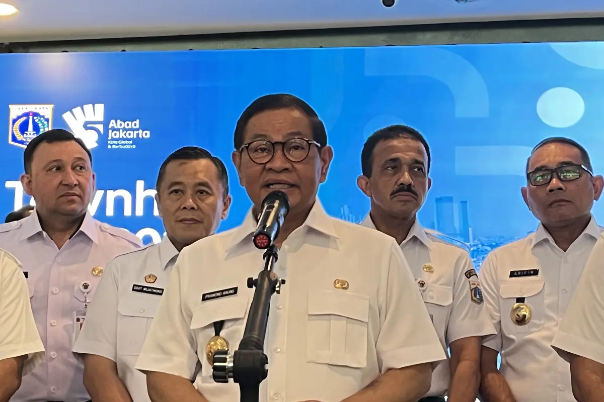 Gubernur DKI Jakarta Pramono Anung di Taman Ismail Marzuki (TIM), Jakarta Pusat, Rabu (15/4/2026). (Liputan6.com/Winda Nelfira)