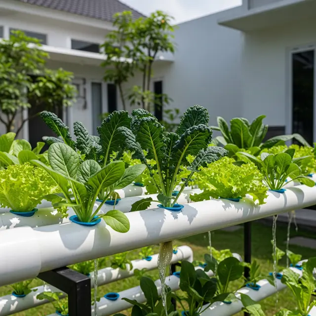 Cara Membuat Kebun Hidroponik Sederhana dari Pipa PVC di Halaman Rumah.