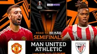 Dapatkan link siaran langsung semifinal Liga Europa: Manchester United vs Athletic Club di Vidio. Jangan sampai lewatkan pertandingan semifinal dari Liga Europa 2024/25 di pekan ini hanya di Vidio. (sum. doc. vidio.com)