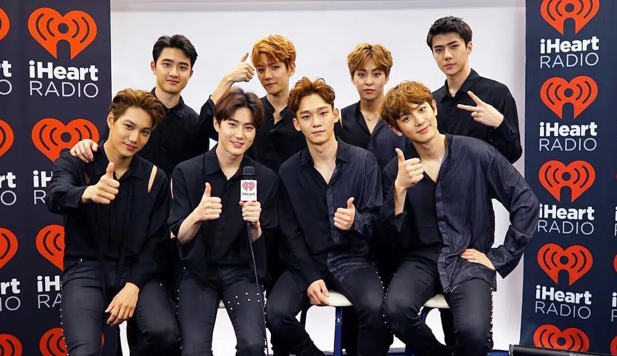 EXO sudah merilis 6 album selama kariernya, namun album EXO yang berjudul The War menjadi album terlaris mereka. Album itu terjual sebanyak 1.614.424 kopi. (Foto: soompi.com)